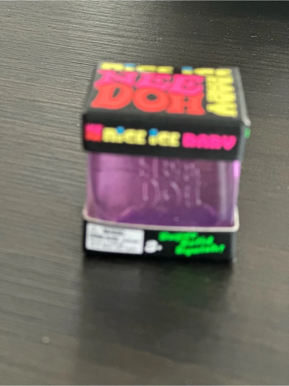 Schylling NeeDo authentic Nice Ice Baby Purple Super Solid Squish